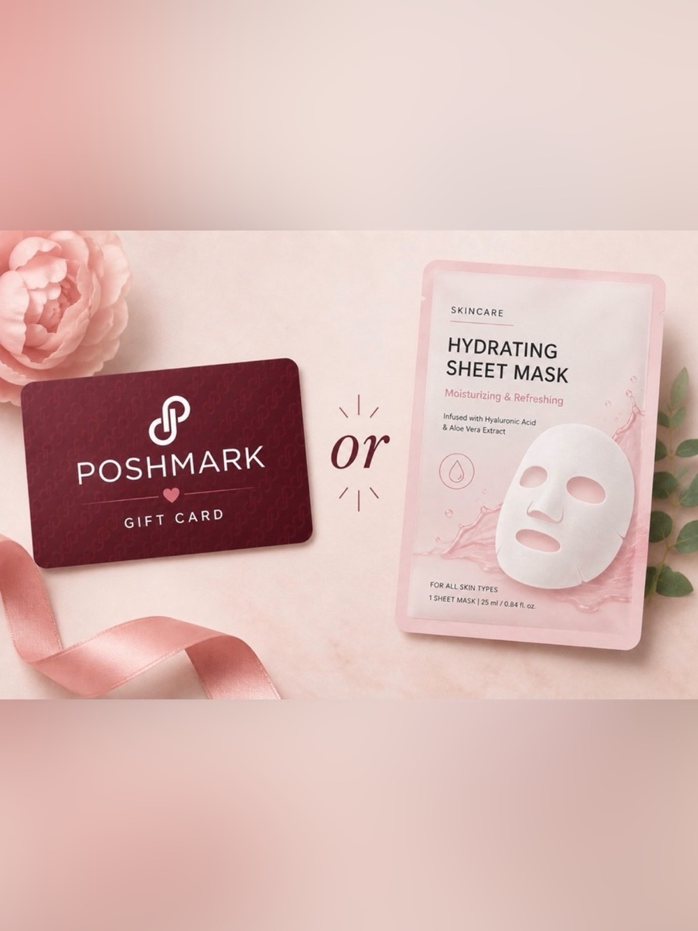 $25 Poshmark Gift Card or Random Face Mask- YOU CHOOSE- MUST BE PRESENT